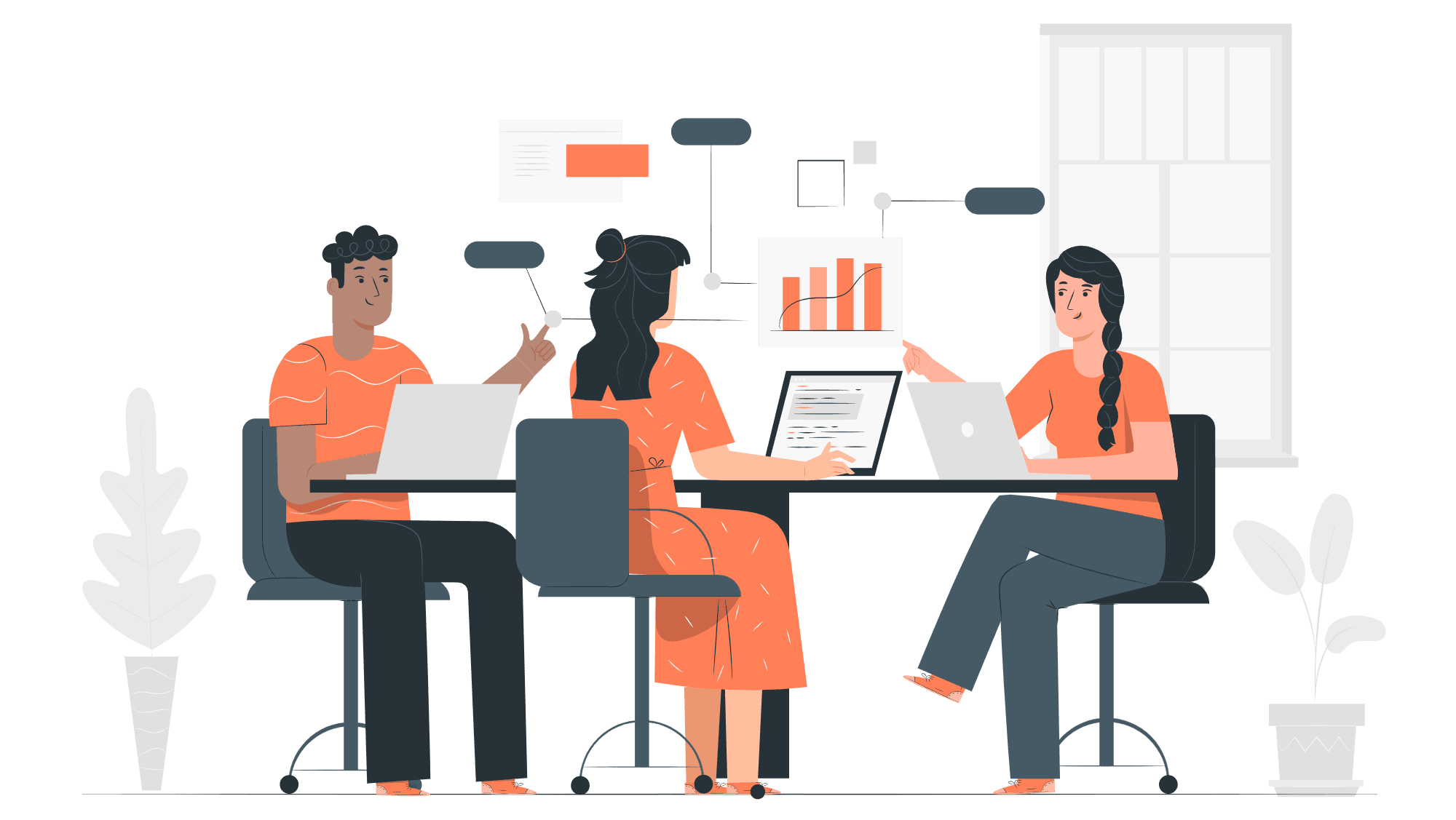 Ilustración decorativa para la web
