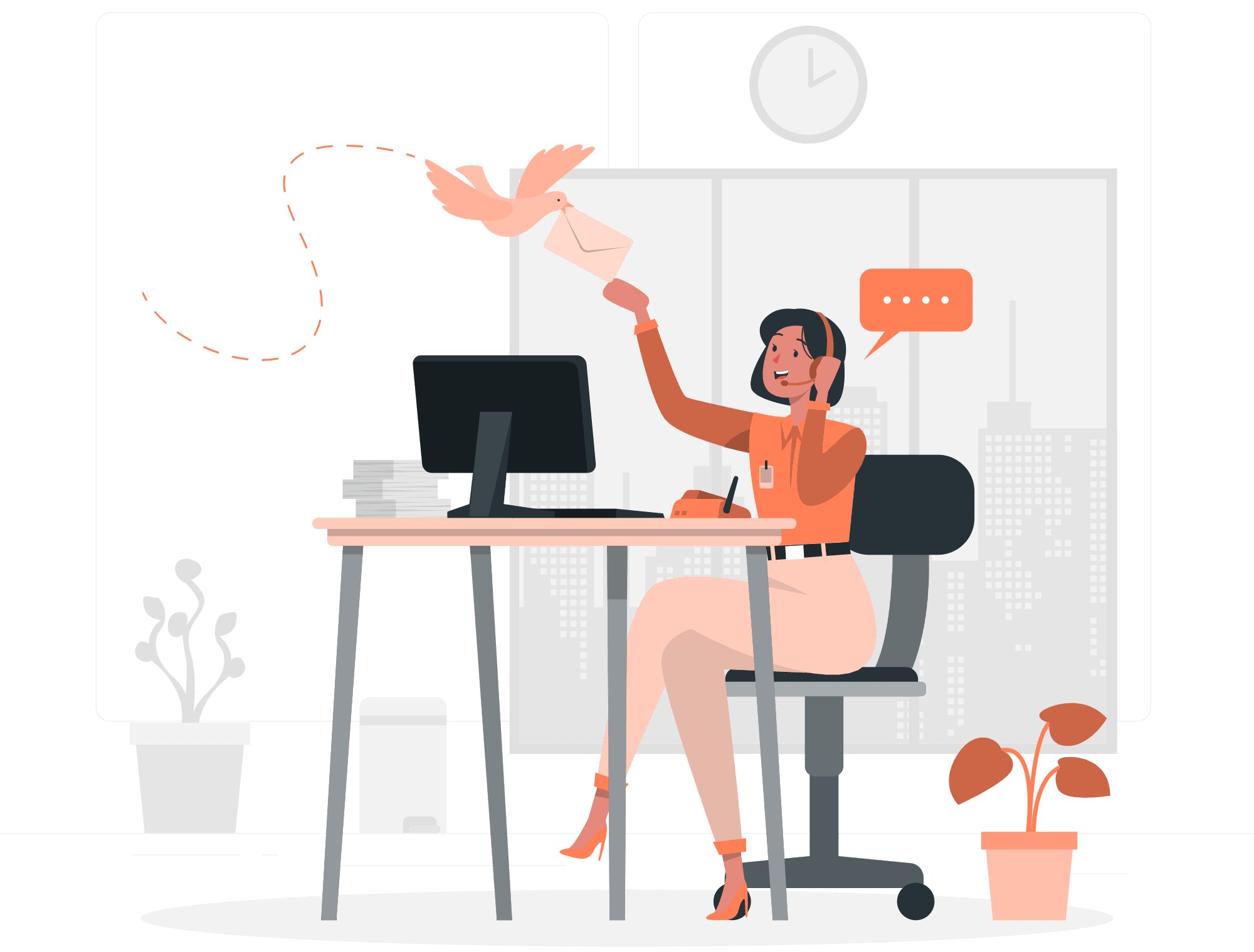 Ilustración decorativa para la web